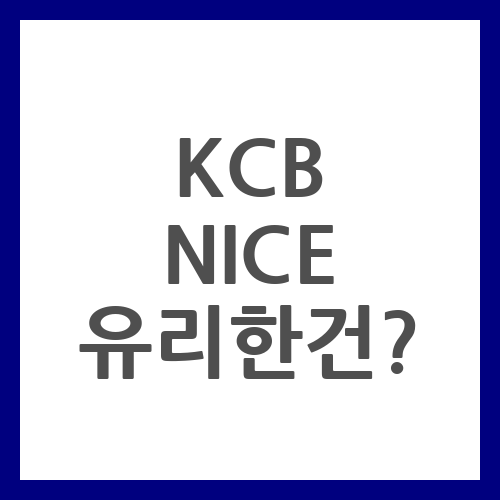 KCB-NICE 대출